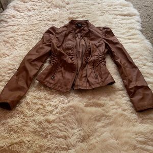 Faux leather jacket
